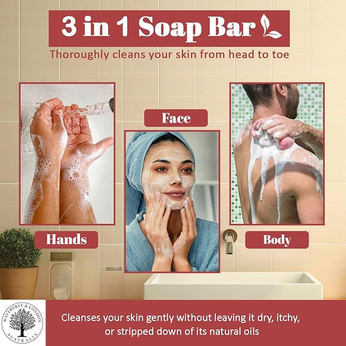 Wavertree & London Marakech Rose Scented Natural Soap Bars (2 Bars), 7oz Moisturizing French Triple Milled Soap enriched with shea butter - Plant Oil Bath & Body Soap Bars [100% Naturally derived]