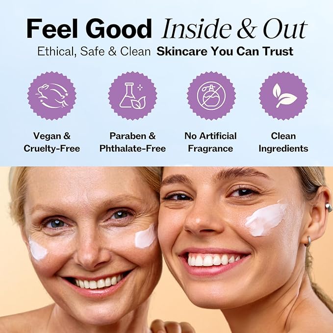 LilyAna Naturals Eye Cream for Dark Circles and Puffiness, Under Eye Cream for Wrinkles and Bags, Anti Aging - helps Improve Dryness; for Sensitive Skin - 1.7 oz - Made in USA