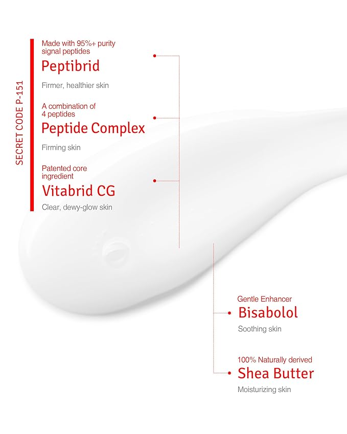 Wrinkle Serum - Anti Aging Booster Skin Rejuvenating Serum with Peptides, Vitamin C, Shea Butter - Wrinkle Repair, Tighten Pores, Smooth Skin Texture, Youthful Skin - Fragrance Free, 1.69oz.