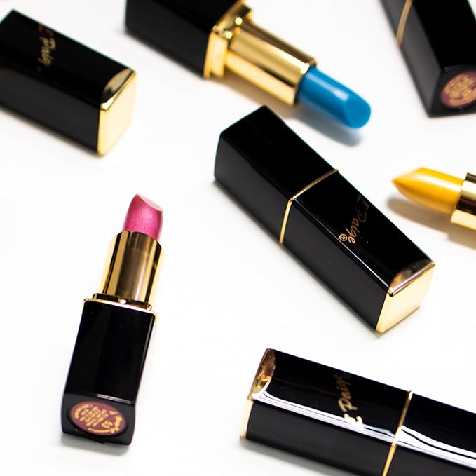 L’Paige L53 – FROSTED AMETHYST Designer Lipstick | Aloe Vera-Based, Long-Lasting, Moisturizing | Cool Berry Pink with Frosted Amethyst Sheen