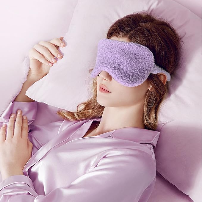 JOOJA Cozy Birthday Get Well Soon Gift Basket Care Package for Women with Blanket, Fuzzy Socks, Eye Mask, Headband Cozy Essentials - Lavender