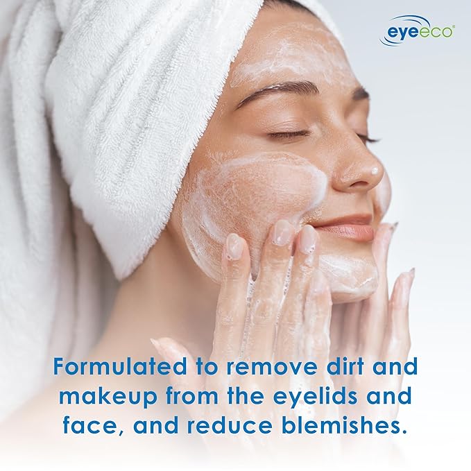 Advanced Tea Tree Eyelid and Facial Cleanser - 50mL - Non-Irritating Eyelash & Eyelid Cleanser Soothes Irritation with Tea Tree, Vitamin E and Shea Butter