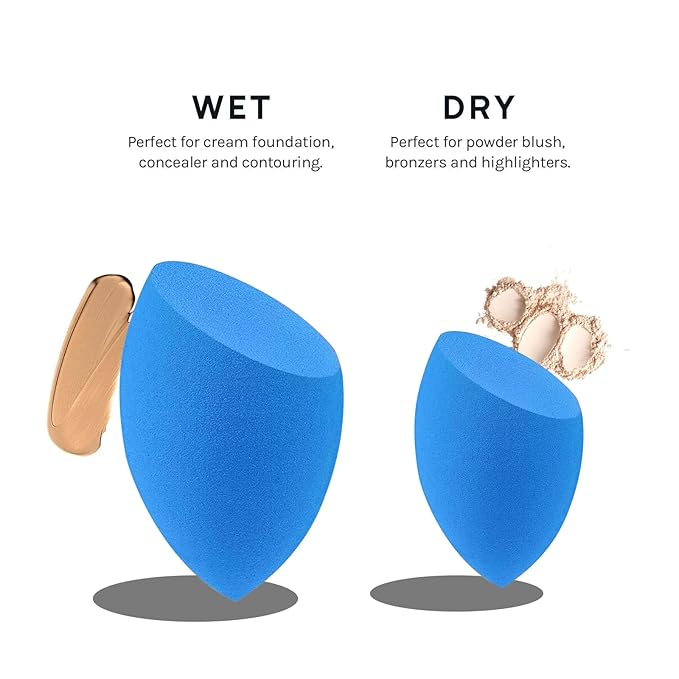 Wiko 12 Pcs Makeup Sponge Set for Foundation Bulk Latex Free Reusable Beauty Sponge Blender Cosmetic Applicator For Powder Cream and Liquid Super Soft Concealer