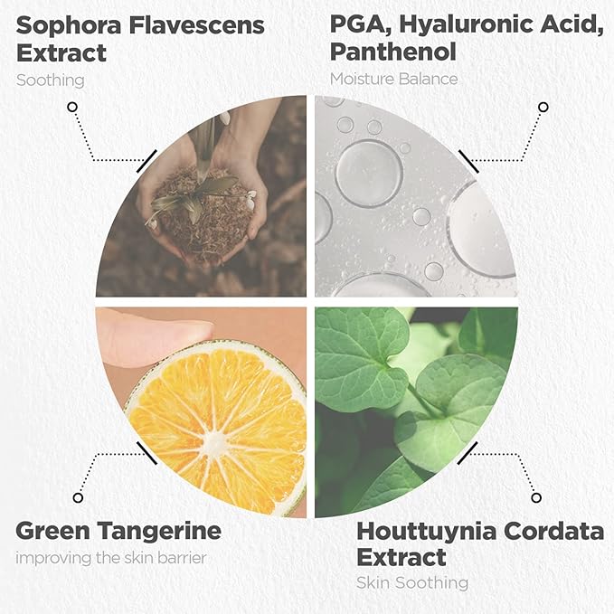 Own Vegan Calming Serum - Intensive Soothing Face Serum - Highly Concentrated Formula with Sophora Flavescens Extract, Hyaluronic Acid and Panthenol - Moisturizing Ampoule Skincare 1.69 fl.oz.