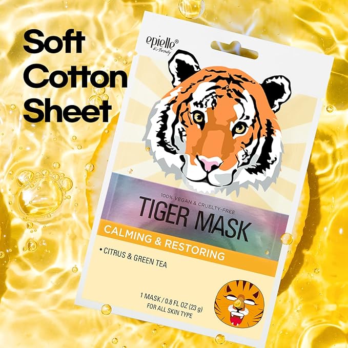 Epielle Animal Character Sheet Masks 12 Pack, Hydrating & Moisturizing Korean Face Mask Skincare Set, Spa Day, Birthday Party, Self Care Gifts for Women