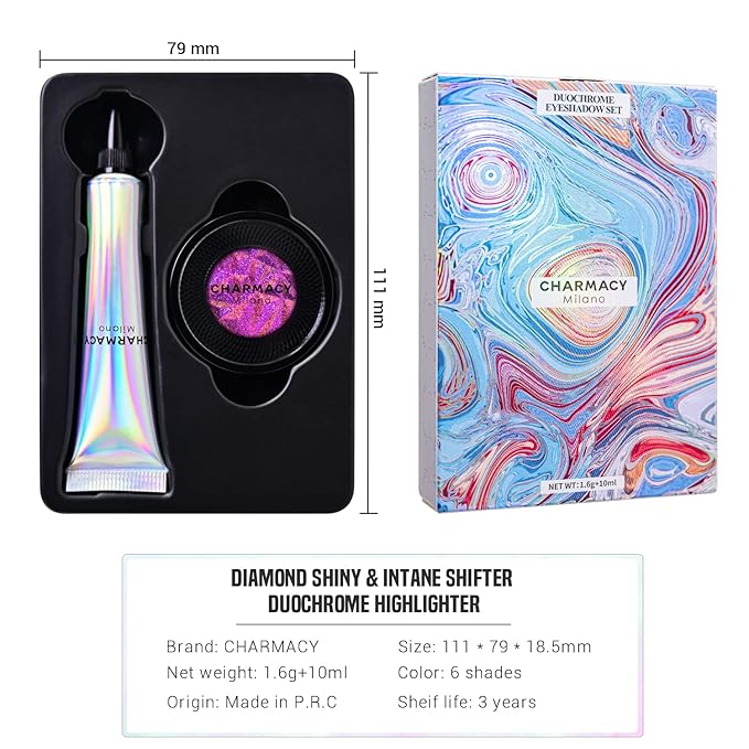 CHARMACY Duochrome Eyeshadow, Insane Shifters Chameleon Eyeshadow, Creates High-Impact, Metallic Eye Looks, 100% Vegan and Cruelty Free (Chameleon-#903, 0.05 Ounce (Pack of 1))