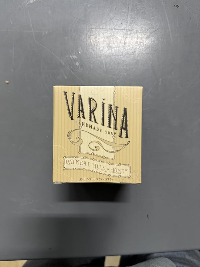 Natural Oatmeal Milk & Honey Bar Soap - Gentle Cleansing for Sensitive Skin, Sweet and Vanilla - 3 Pack