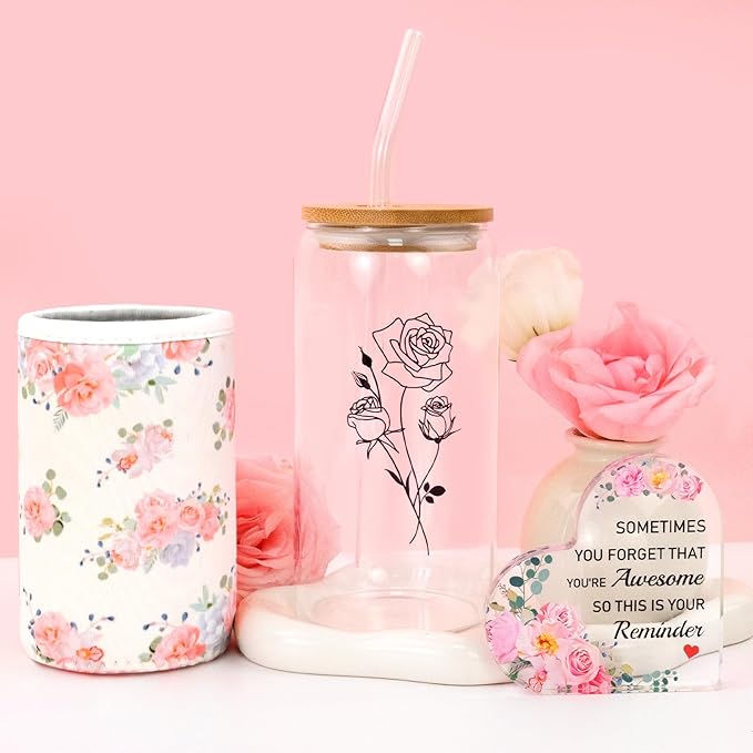 Birthday Gifts for Women, 13pc Valentine Gift Basket for Women Birthday Unique, Spa Basket Care Package Get Well Soon Box for Teen Girls, Sister, Mom, Her Fantasy Box for Mother's Day