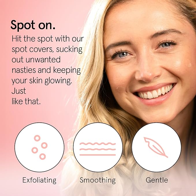 grace & stella Award Winning Pore Strip Pimple Patches for Face - Hydrocolloid Acne Patches for Shrinking Zits, Whiteheads - Spot Stickers - Dermatologist-Tested, Vegan (Invisible, 72 Count)