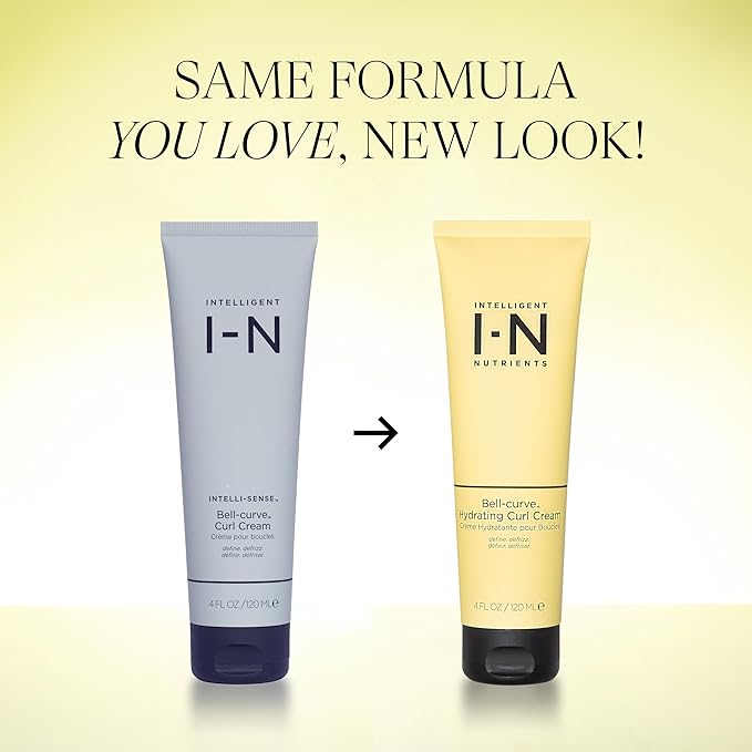 Bell-curve Curl Cream for Curly Hair – Defines, Softens & Controls Frizz, 97% Natural, 11% Organic, Vegan, Clean Beauty, with Safflower Seed Oil & Aloe, Lightweight Moisture & Shine, 4 oz