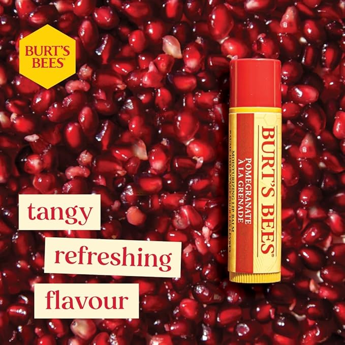 Burt's Bees Mistletoe Kiss Lip Care Gift Set, Mistletoe Kiss Set, Pomegranate, Peony & Hibiscus