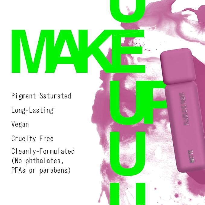 about-face Matte Fluid Eye Paint Dionysus – High-Pigment Liquid Eyeshadow, Long-Lasting, No-Budge Matte Finish, Vegan & Cruelty-Free (Soft Orchid)