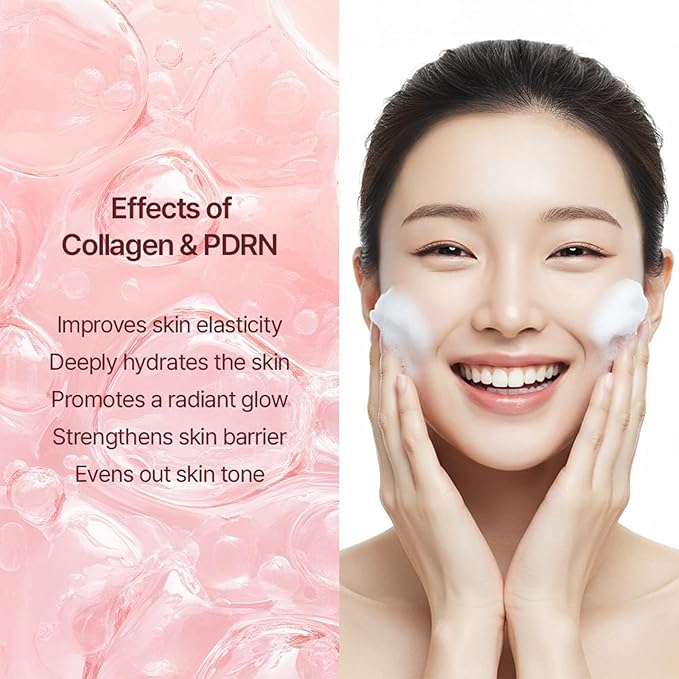 CELORABY Collagen PDRN Bubble Serum with Concentrated Marine Collagen Glass Skin Korean Ampoule Elasticity Booster Peptides Quick Mask Deep Hydration
