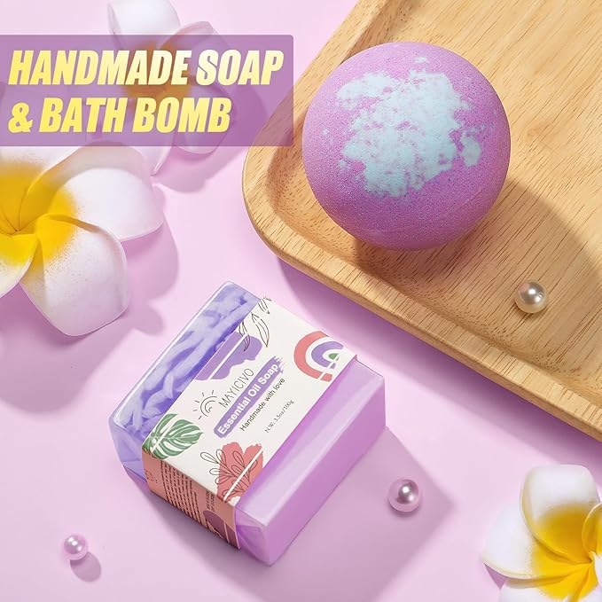 Birthday Gifts for Women Friendship, Self Care Gifts Inspirational Get Well Soon Gifts Basket, Relaxing Spa Gifts Care Package w/Blanket, Cute Mothers Day Gifts for Mom Her Women Friend Sister Wife