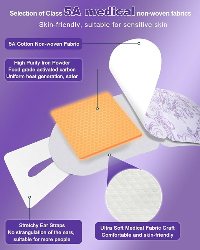 30 Packs Steam Eye Mask Lavender,Warm Compress for Dry Eyes Sleep Mask,Hot Auto Heated Eye Masks Relaxing Items for Women Moist Heat Soothing Eye Fatigue,Disposable Eye Mask for SPA Essentials