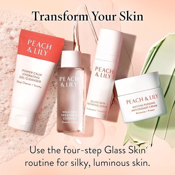 Peach & Lily - Power Calm Hydrating Gel Cleanser - Korean Skincare Face Wash - Dry, Normal, & Oily Skin - Vegan, Gluten Free, Fragrance Free, Never Tested on Animals - Travel Size - 100 ML, 3.38 FL OZ