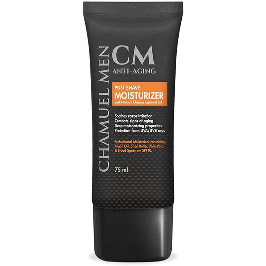 Anti Aging Daily Aftershave for Men - All Natural Mens Face Cream and Moisturizer with Argan, Shea & Aloe Facial Fuel for Sensitive, Dry, Oily or Combo Skin, 2.6 oz