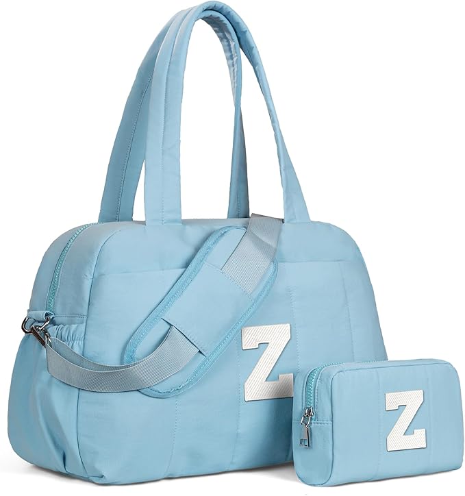 10 Year Old Girl Gifts-Duffle Bag, Weekender Bags for Girl，Gift for Everyone-Initial Overnight Bag with Wet Pocket，Lightweight Dance Bags Personalized Gymnastics bag with Makeup Pouch