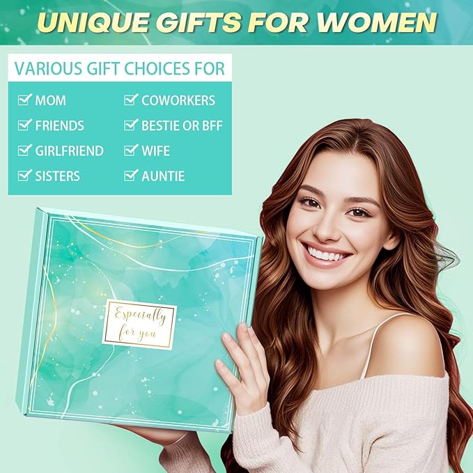 Happy Birthday Gifts for Women Self Care Gift, Relaxing Care Package Get Well Soon Spa Gift Basket with Luxury Blanket, Mothers Day, Brithday Gifts for Mom Her Friend Sister Wife