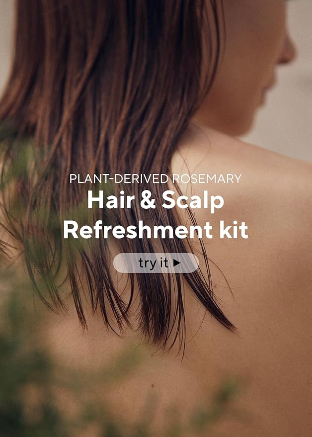 AROMATICA Rosemary Scalp Care Gift Set - Hydrating Scalp Treatment with Rosemary Enhancer, Rosemary Scalp Scrub and Dual Scalp Brush - Free from Sulfate, Silicone, and Paraben, Korean Hair Care.