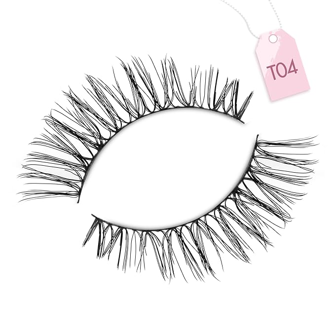 Onlyall Wispy Lashes Natural Flared False Eyelashes Fake Lashes T04