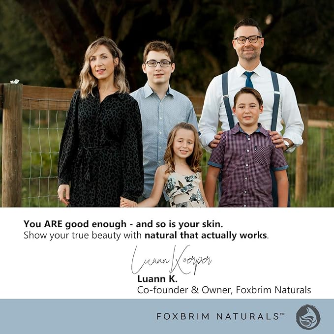 Vitamin C Face Serum - Anti Aging & Brightening Facial Serum - With Hyaluronic Acid Gotu Kola & Jojoba Oil - Natural & Organic - Foxbrim Naturals 1oz