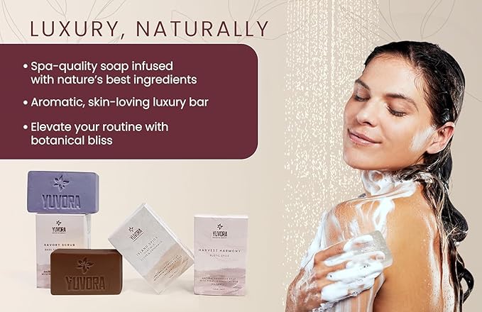 6 Pcs Women Natural Handmade Body Soaps 5 OZ Pack Floral Radiance Long lasting Fragrance Luxurious Scents with Natural Ingredients – Sulfate & Paraben Free, Vegan Soap