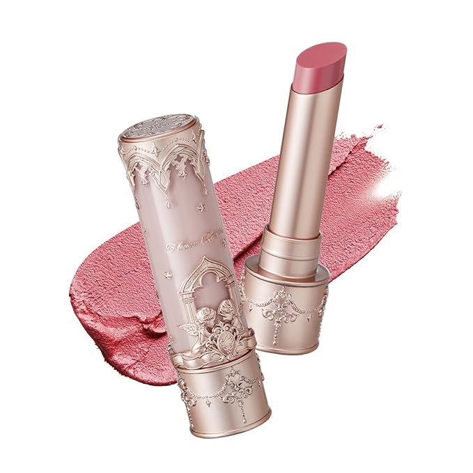 Flower Knows Little Angel Matte Lipstick,Super Soft & Ultra Silky Lip Mud Stick,Long Lasting & Moisturizing Vegan Lip Makeup for Girls&Women,Velvety Pink Finish(C05 Choir)