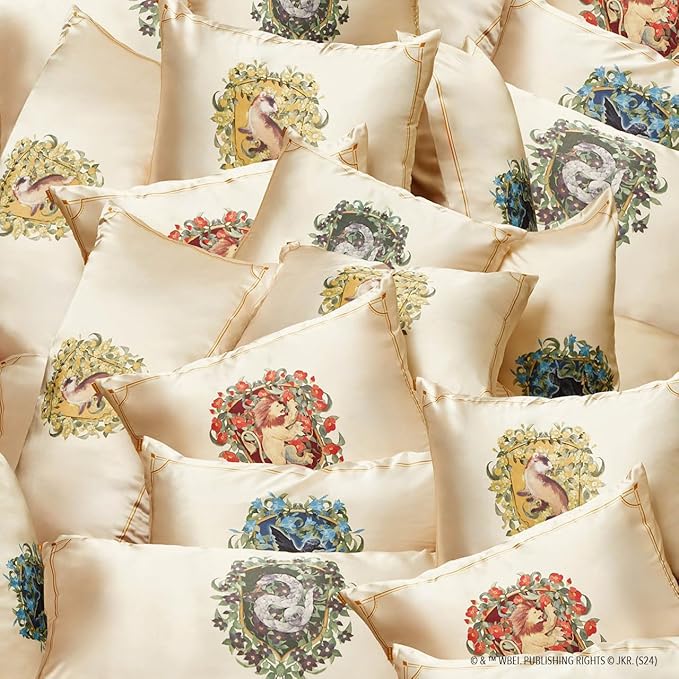 Kitsch x Harry Potter Gryffindor Satin Pillowcase with Zipper for Hair & Skin – Double-Sided, Softer Than Silk, Wrinkle-Free, Machine Washable, Frizz Control, Breakout Prevention - King Size (19x36)