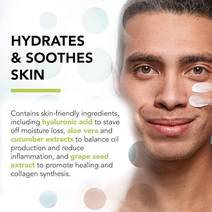 humane Oil-Free Daily Lightweight Face Moisturizer for Acne-Prone Skin - 4 Fl Oz - Gentle for All Skin Types - With Soothing Antioxidants Like Aloe Vera, Hyaluronic Acid, Cucumber and Grapeseed