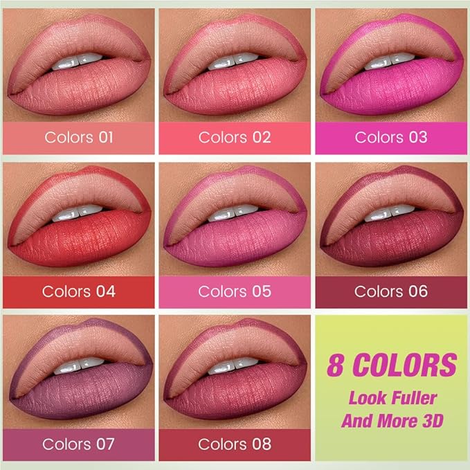 evpct Mauve Triangle Lip Liner Pencil Stick for Women, Retractable Lips Liner Pen Triangle Tip for Sculpting & Filling & Plumping, Longwear Lipliners Pencil, Vegan Cruelty Free Lip Filler Plumper