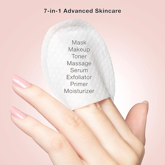 STARSKIN 7 Seconds All-Day Mask, 7-in-1 Facial Korean Toner Pads for Instant Hydration and Refreshed Skin, all Skin Types, Exfoliating and Pore Care with 66% Kudzu Root, K Beauty Skincare (18 Pads)