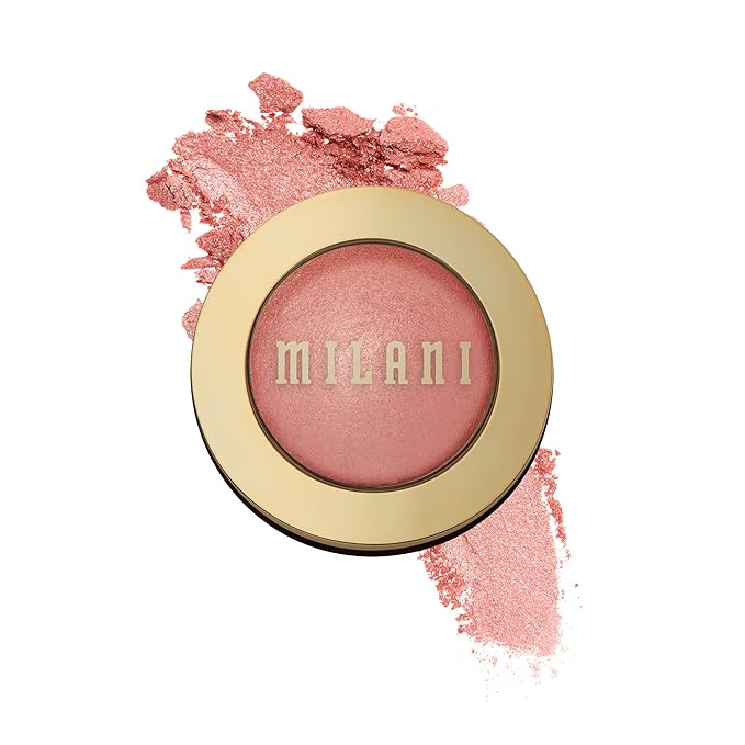 Milani Baked Blush, Powder Blush for Cheeks, Cruelty Free Makeup - Shape, Contour & Highlight Face for a Shimmery or Matte Finish -Petal Primavera