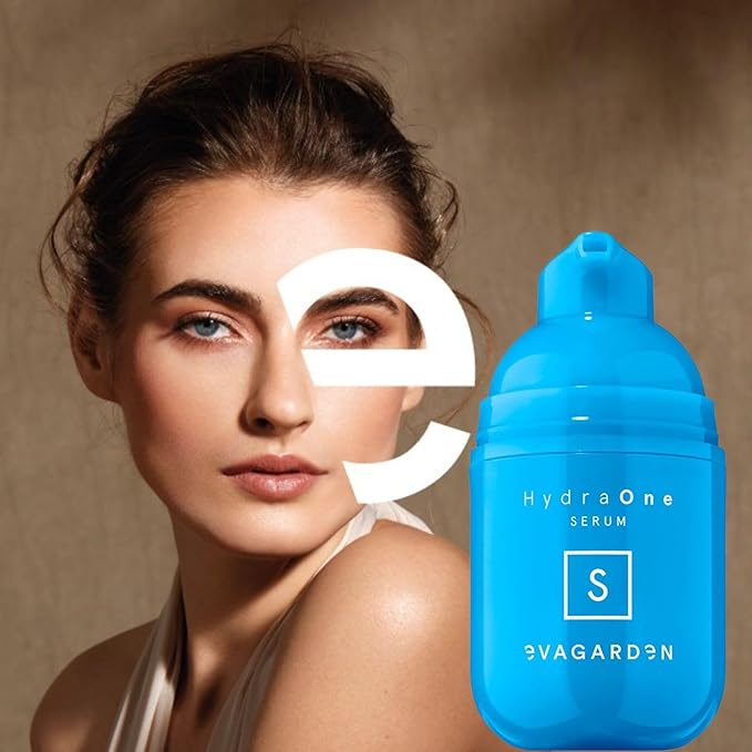 EVAGARDEN HydraOne Face Serum - Softens Your Skin, Increases Elasticity and Improves Tone - Refreshes and Plumps - Deeply Nourishes with Nutrients and Optimizes Flow of Hydration - 1.01 oz