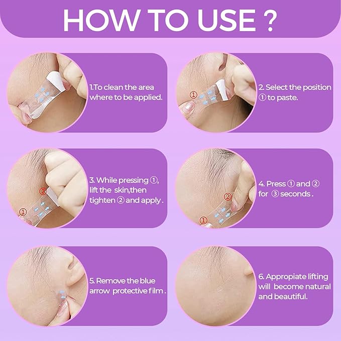 Neck Tape Lifting Invisible – 100 PCS Face Lift Tape Invisible for Older Women Face and Turkey Neck Lift, Ultra-Thin Facial Lifter Strips for Tightening Sagging Skin, Wrinkles, Jowls, and Double Chin