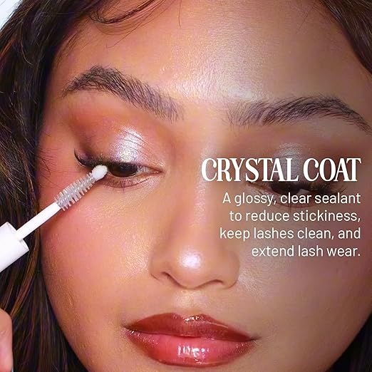 Lilac St. - Lilac Lash Crystal Coat - Glossly & Clear Lash Sealant - Long Lasting Lash Application - Extend Wear - Brush Applicator Tip - Waterproof - Cruelty Free, Vegan, Women Founded - 0.16 fl oz