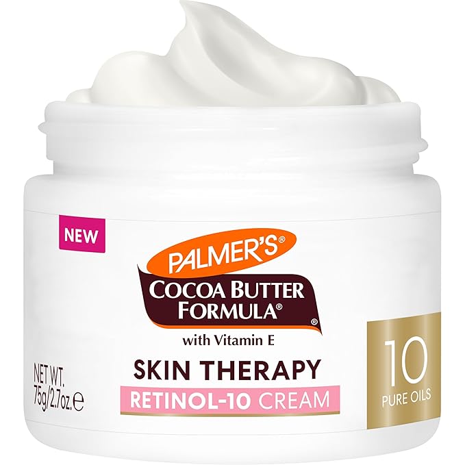Palmer's Cocoa Butter Formula Face Cream, Skin Therapy Retinol-10 Moisturizer, 2.7 Oz, Vitamin E & Hyaluronic Acid, Helps Reduce Fine Lines & Uneven Skin Tone, 48Hr Moisture, Dermatologist Approved