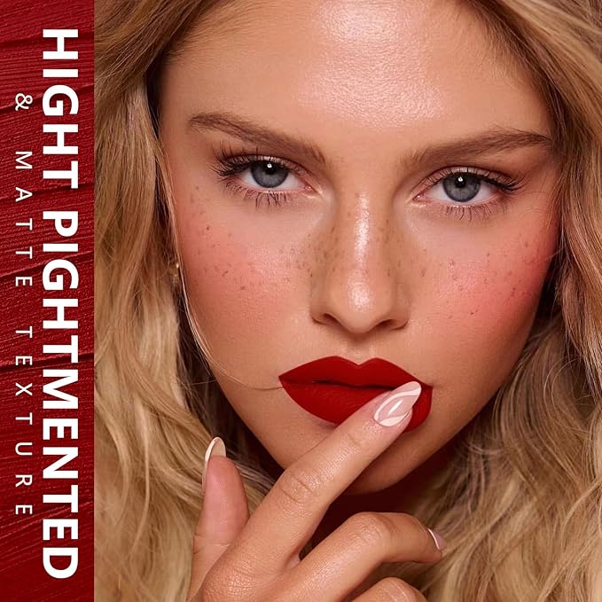 MAKI YIKA Red Lipstick for Women Color Stay Long Lasting Lipsticks Smudgeproof Matte Liquid Lipstick Transferproof Cruelty-Free Lip Color |Trust You