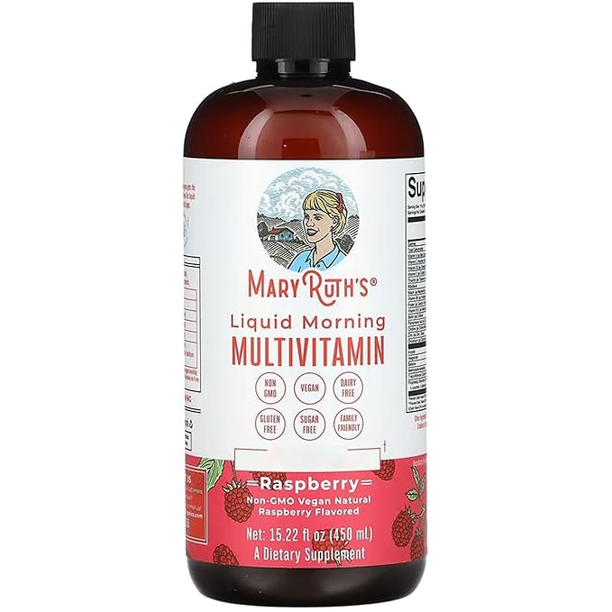 Multivitamin for Women, Men & Kids by MaryRuth's | Liquid Morning Multivitamin | Vitamin A C D E B6 B12 Biotin Zinc | Beauty | Vegan | Non-GMO | Gluten Free | 15 Servings