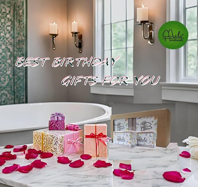 Natural Handemade Bar Soap for Men and Women with Essential oils, Scented Bar Soaps for Bath, Fragrance Regular Use Gift Set (Pack of 2) Lavender