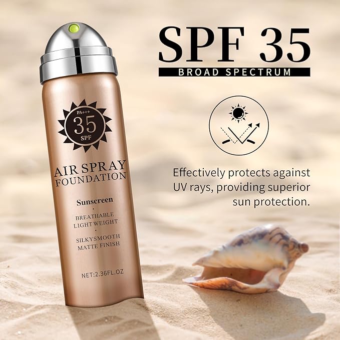 Air Brush Makeup Foundation,Magic Minerals Airbrush Foundation Makeup,Silk Flawless,Buildable Coverage,Moisturizing Formula for Smooth Radiant Skin (02 Beige)