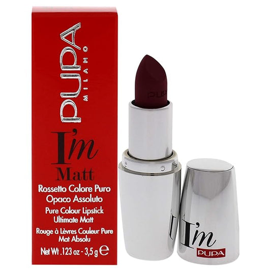 Pupa Milano I Am Matte Pure Colour Lipstick - 032 Fancy Mauve for Women - 0.123 oz Lipstick