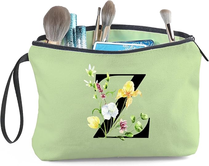 Happy Birthday Friendship Bridesmaid Team Gifts for Employees Women Mom Girl Daughter Teenage Personalized Make up Cosmetic Bag Travel with Mirror Mothers Day Christmas Graduation Z