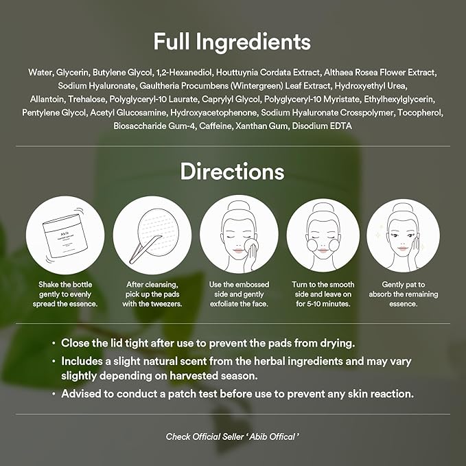 Abib Heartleaf Spot Pad Calming Touch Duo Set 160pads 10.14 fl. oz. | Korean Acne Soothing Toner Pads for Face, Cleansing, Disposable, Exfoliant, Skin Care