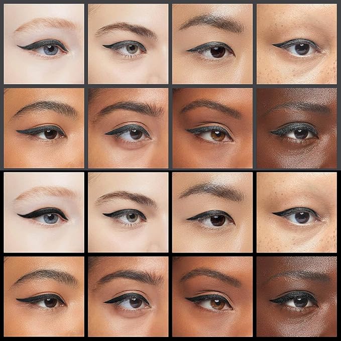 evpct 2Pcs Black Grey Gray Gel Eyeliner Pencil Eye Black Face Paint Stick Makeup Set Waterproof Matte Cream Crayon Eyeliner Pencil Set Cat Eye Liners Eyeshadow Guide delineador de ojos contra el agua