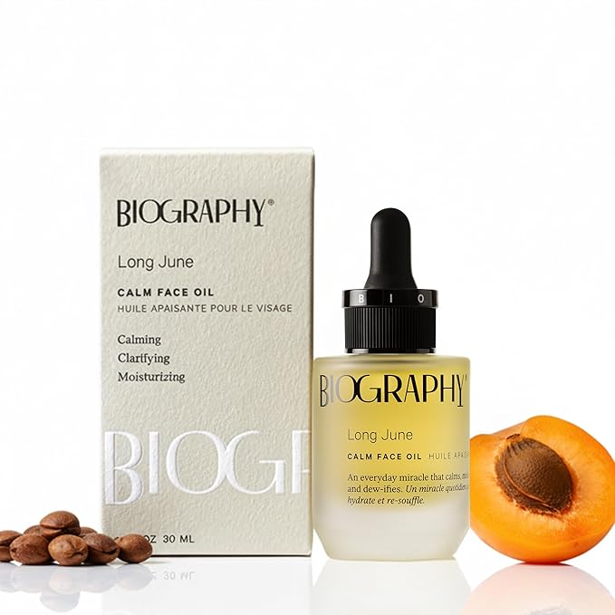 Face Oil Quieting Skincare Beauty Treatment, 30ml. Anti-Aging Vitamin E, Moisturizing Primrose, Soothing Calendula. All Skin Types. Organic Vegan Facial Oil for Women Face Skincare Moisturizer