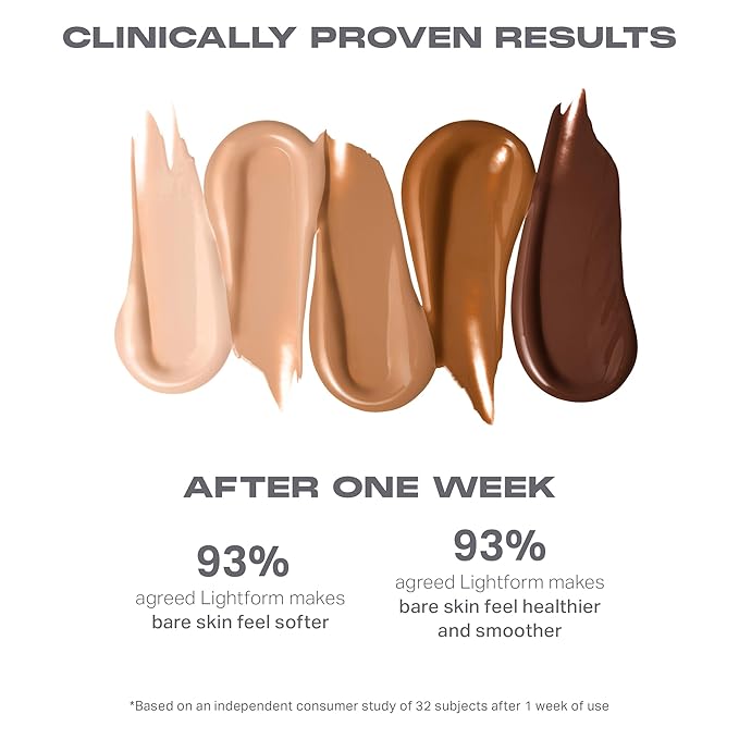 Morphe Lightform Dewy Foundation - Extended Hydration Foundation Makeup with a Lasting, Natural Radiant Finish - Long-Wearing Formula with Buildable, Medium Coverage - Deep 32N (1.01 fl oz)