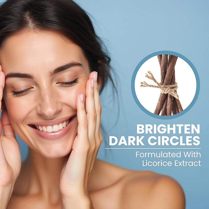 Anti-Aging Eye Gel - Luxurious Hydrating Under Eye Cream For Dark Circles and Puffiness, Bags, Crows Feet, Wrinkles - With Hyaluronic Acid & Skin-Firming Peptides Serum (1 oz)