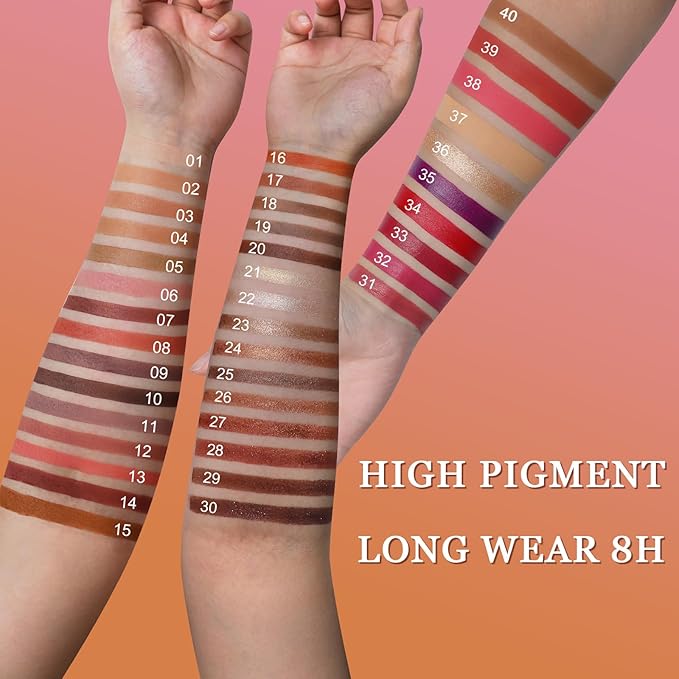 O'CHAIN 40 Colors Makeup Palette Set, with 30 Eye Shadows, 5 Lipsticks, 5 Face and 15 Professional Makeup Brushes, Vegan & Cruelty-Free, for All Skin Tones Beauty Kit