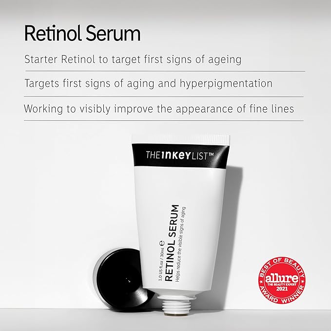 The INKEY List 1% Slow Release Retinol Serum Duo, Targets Signs of Aging, Helps Reduce Appearance of Fine Lines and Wrinkles, For All Skin Types, 30ml, 1 fl oz (2 Pack)